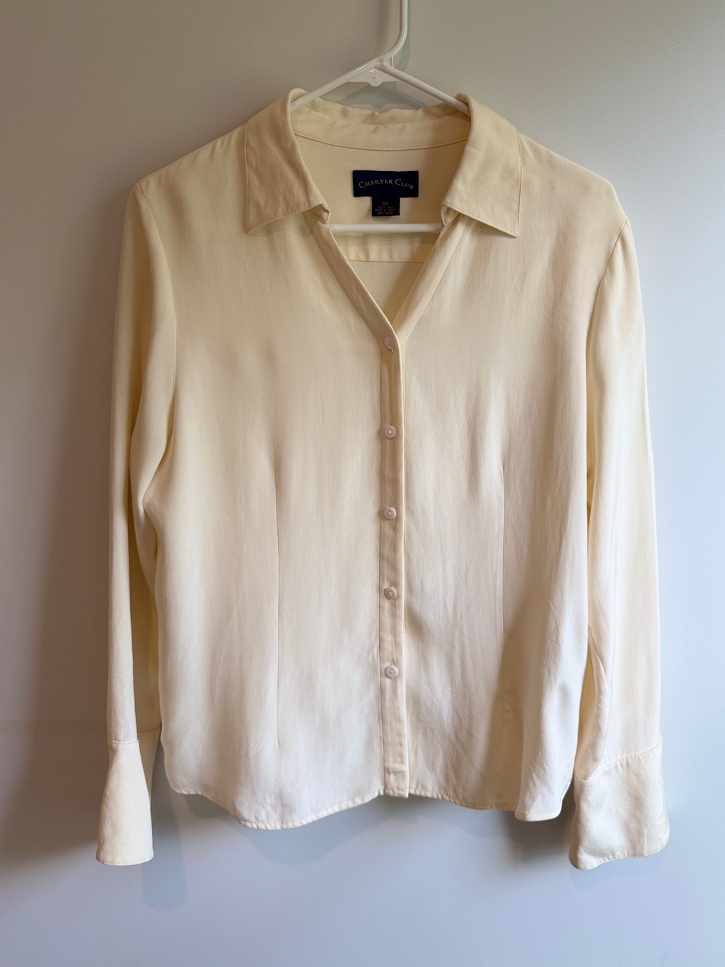 Charter Club 100% Silk Top